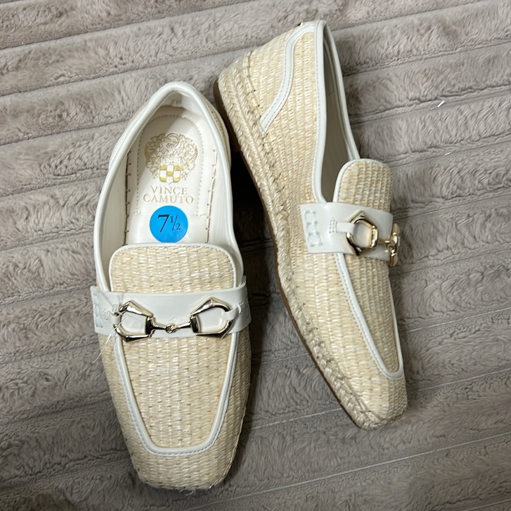 NWOT Vince Camuto Marynis Woven Loafers Women 7.5 - Picture 3 of 3
